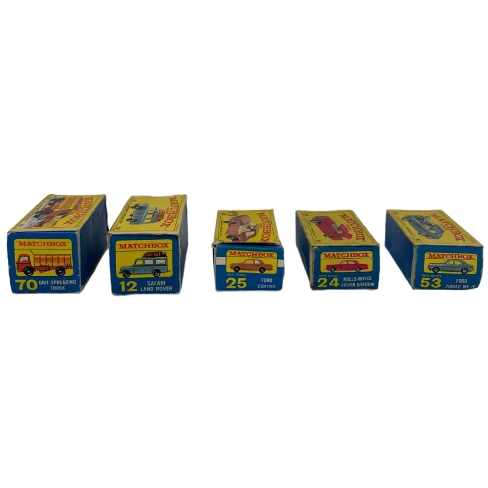 Vintage Lesney Die Cast Matchbox Cars 1960’s 70’s Original Box Collection Bundle